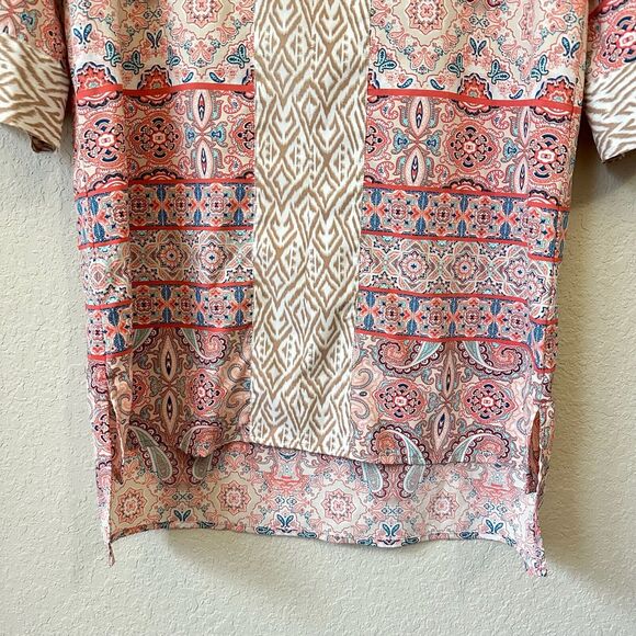 COOLIBAR UPF 50+ Cover-Up Swim Tunic Dress in Multi Paisley Print - Picture 4 of 11